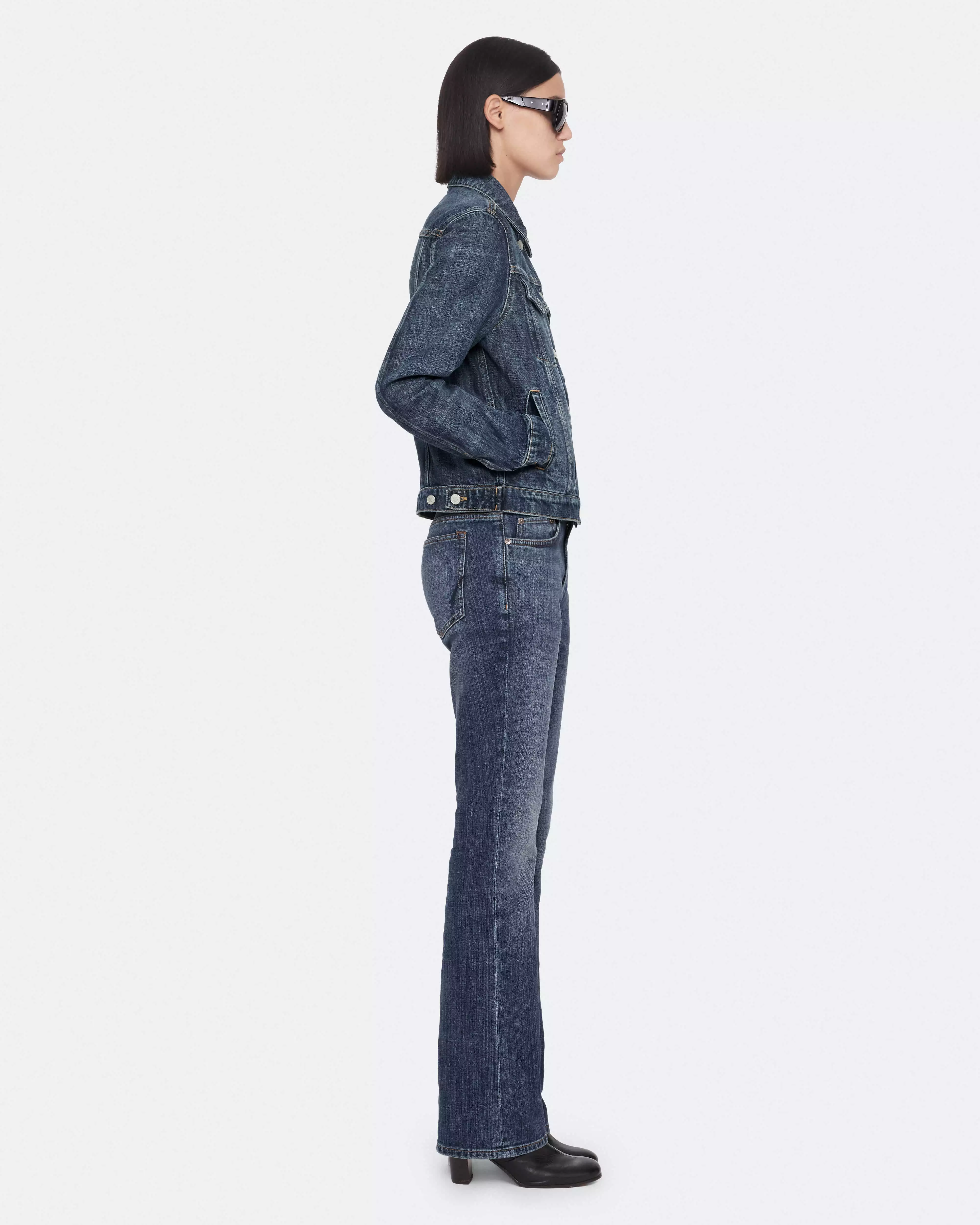 TRUCKER 刷色牛仔外套