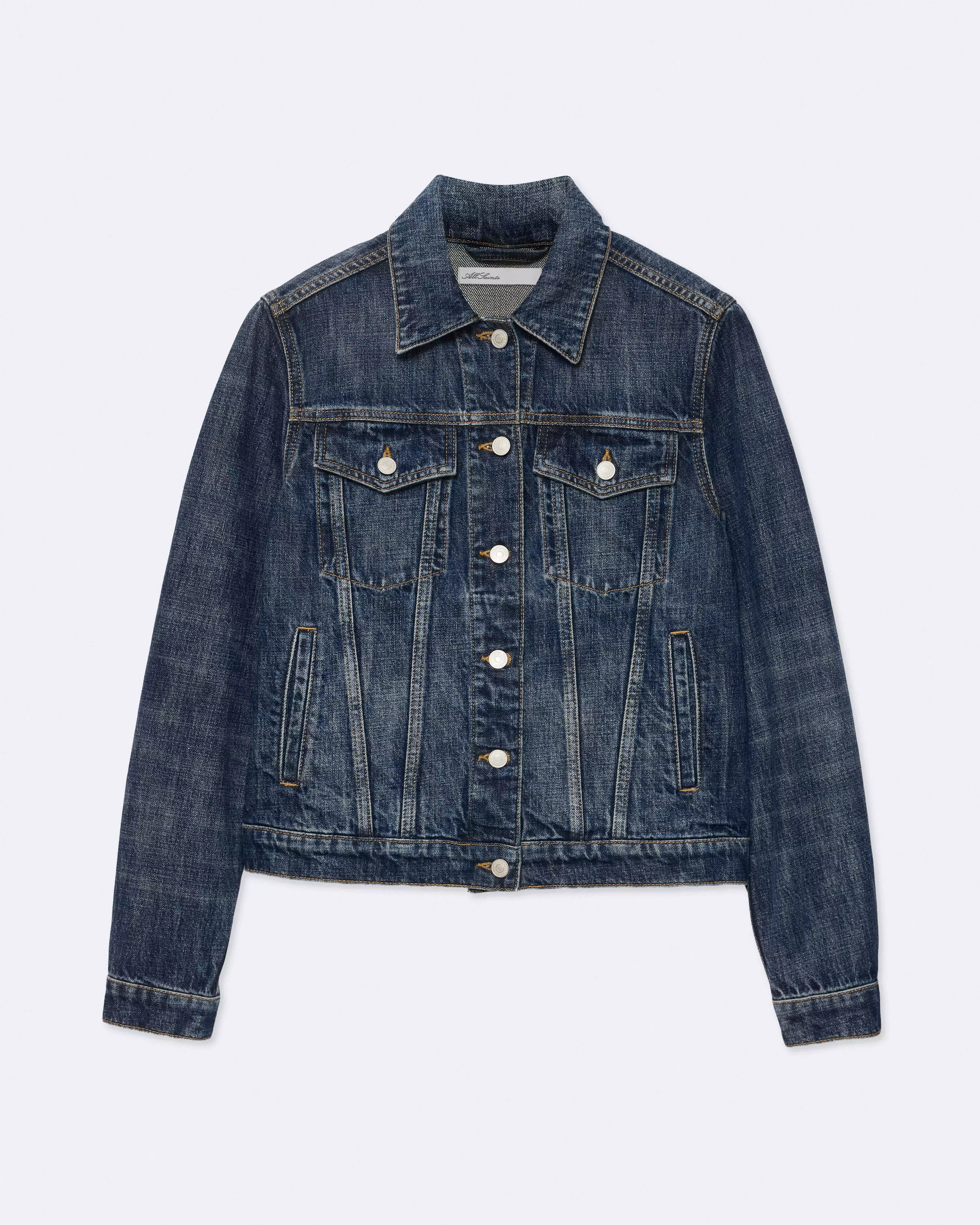 TRUCKER 刷色牛仔外套