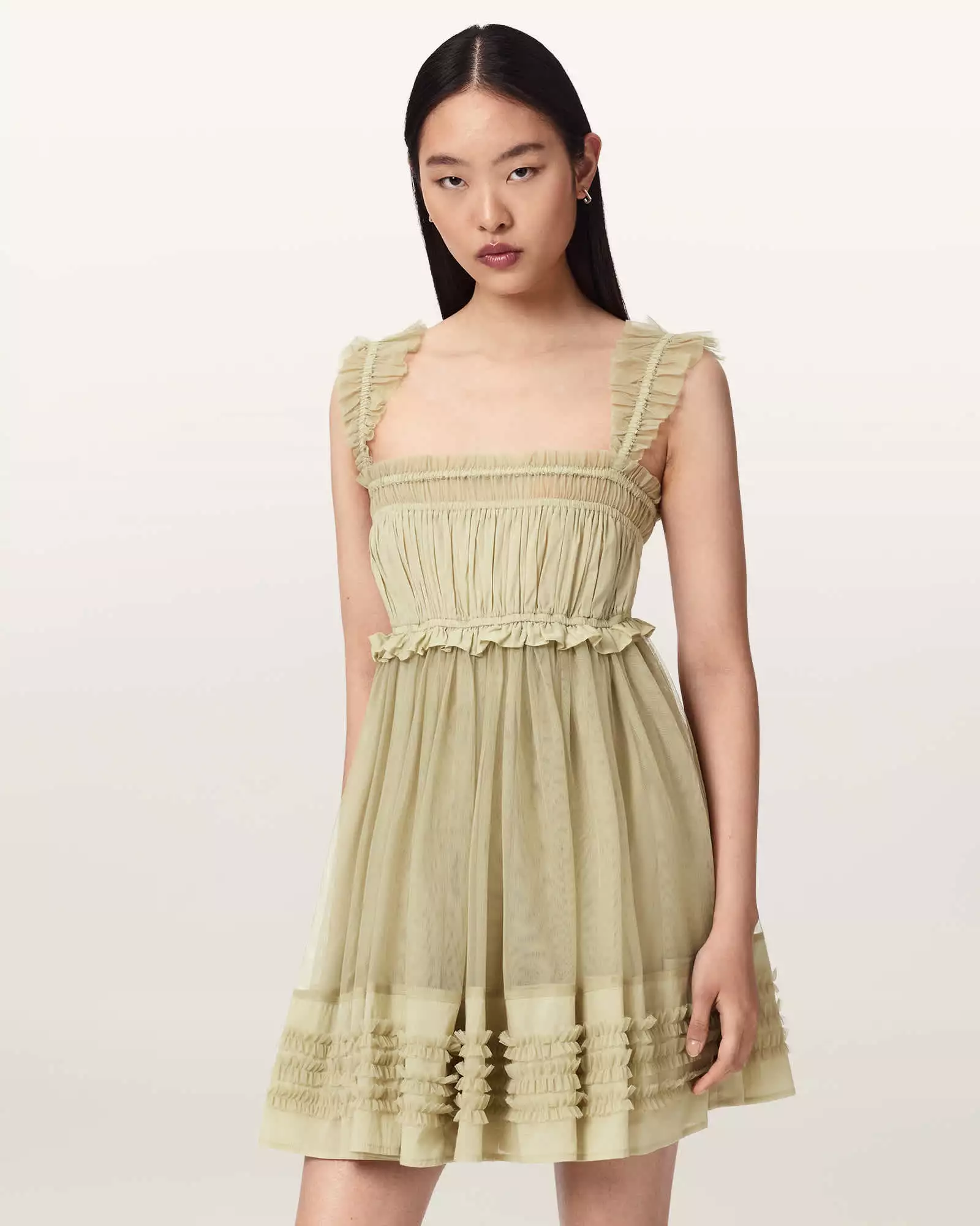 ANGELA 抓皺短洋裝