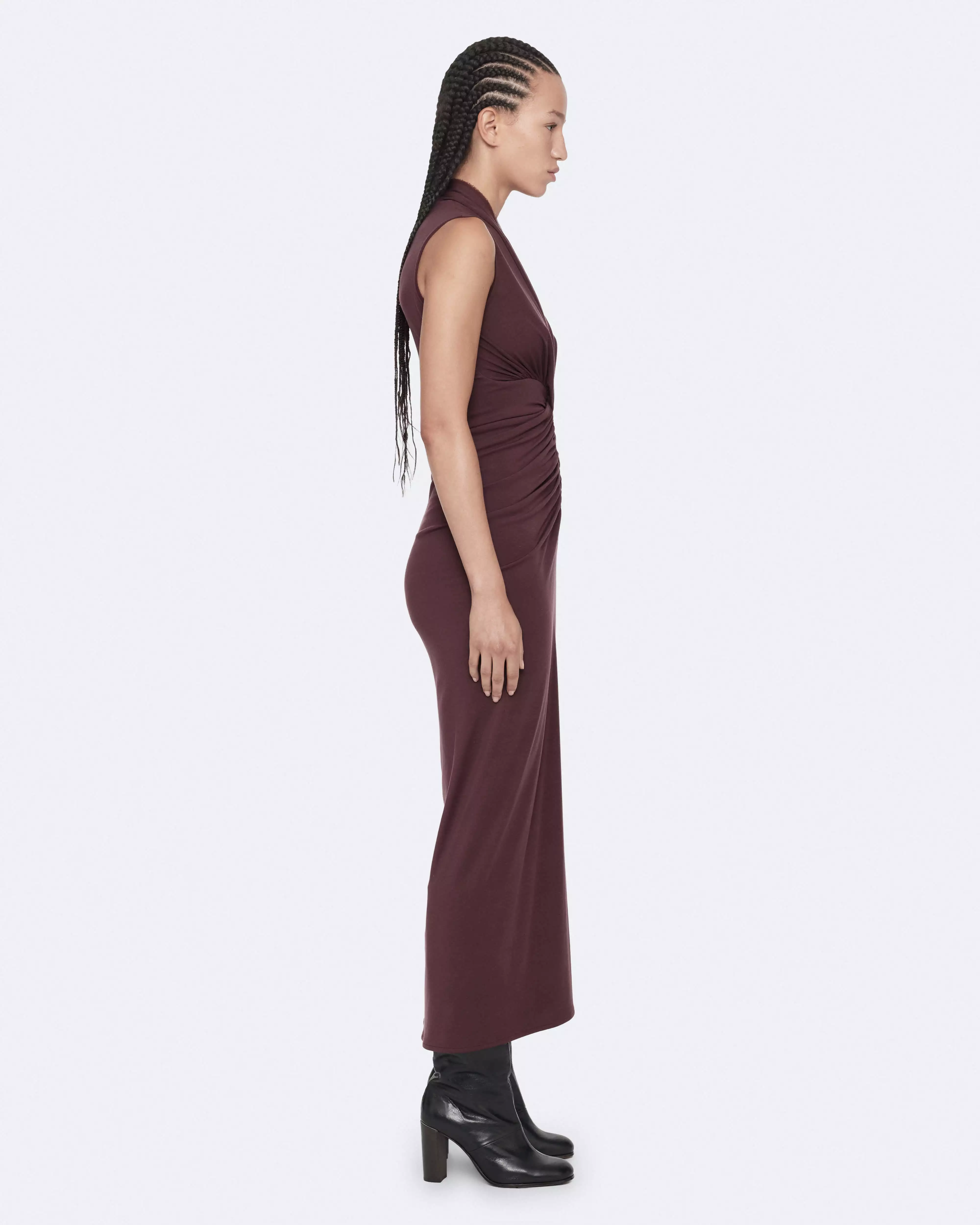 DARIYA V領長版洋裝