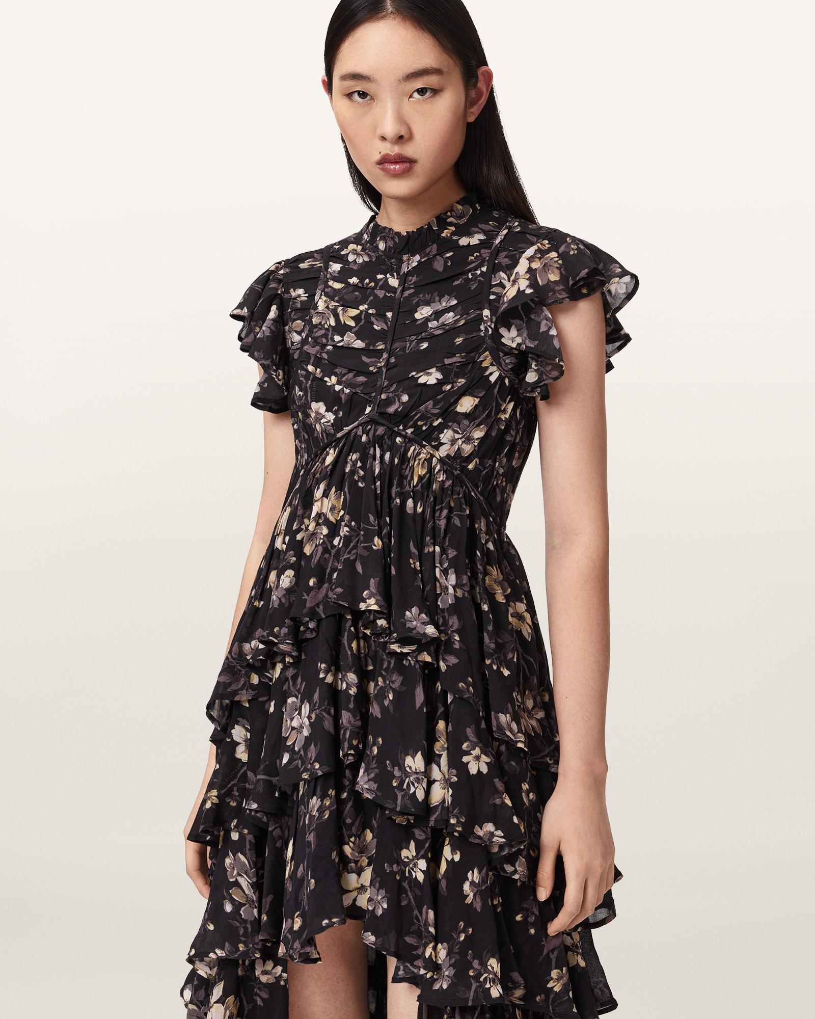 SHAELA 荷葉長洋裝