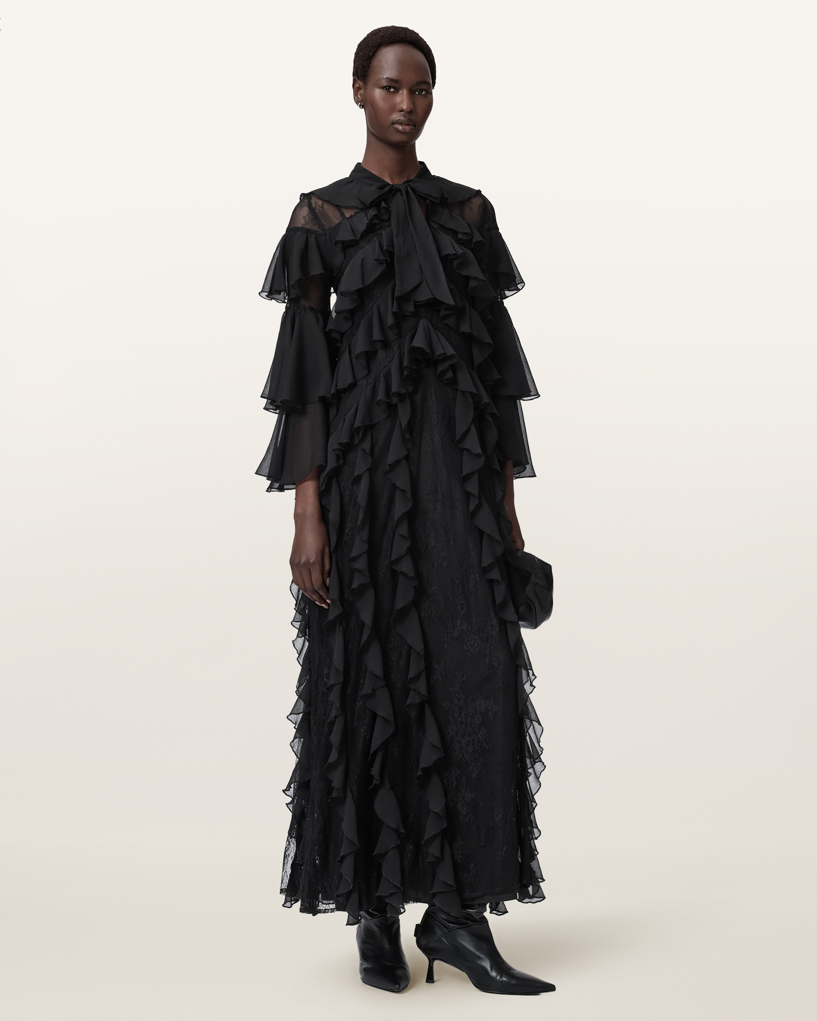 AMBI 荷葉長洋裝