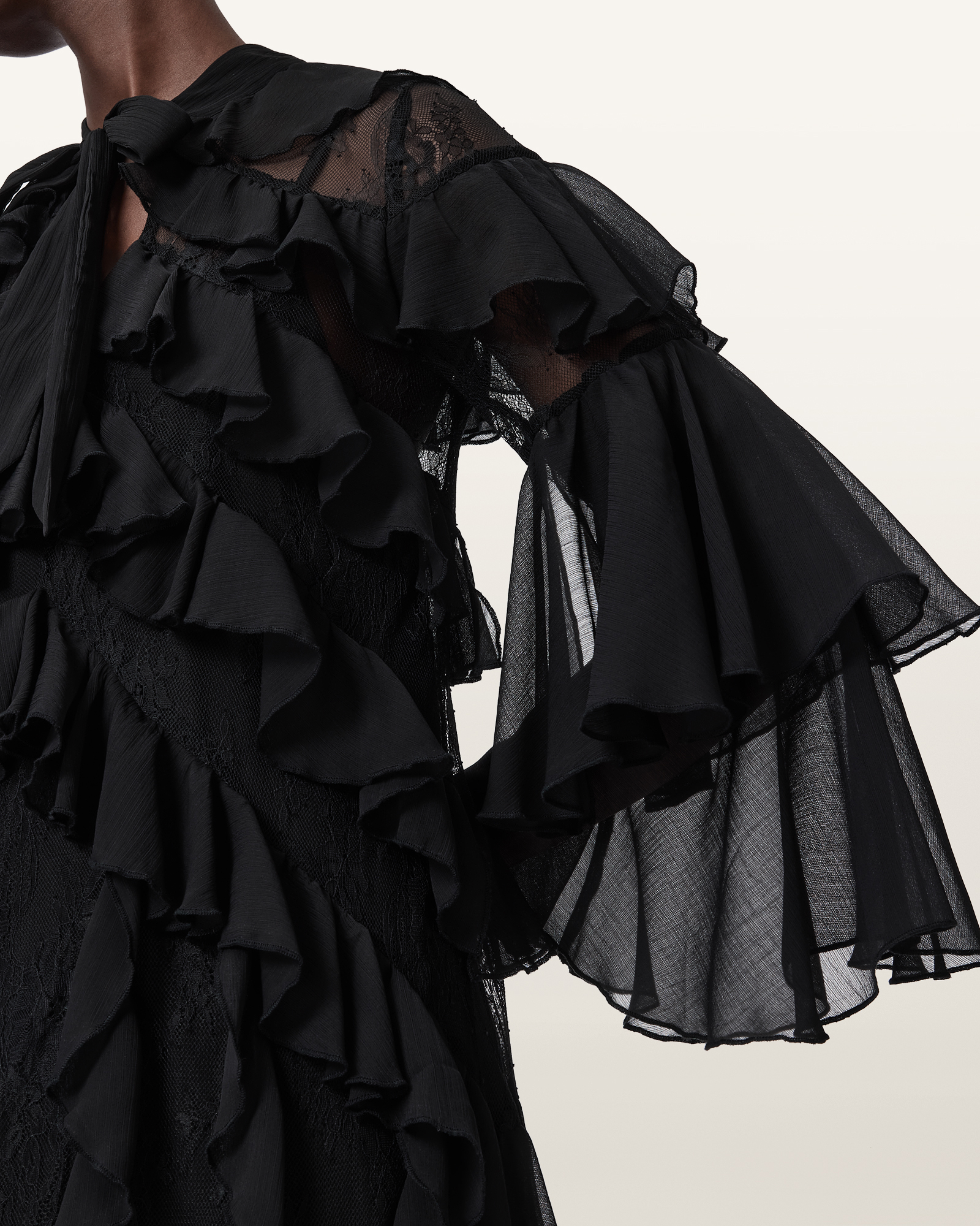 AMBI 荷葉長洋裝