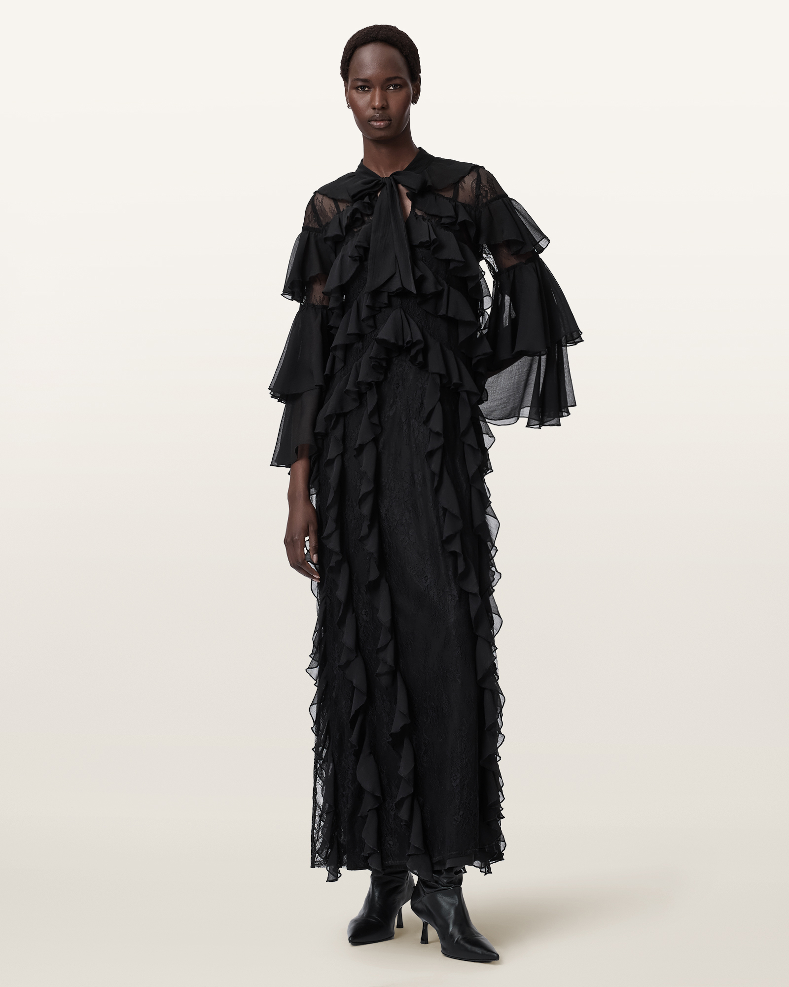 AMBI 荷葉長洋裝