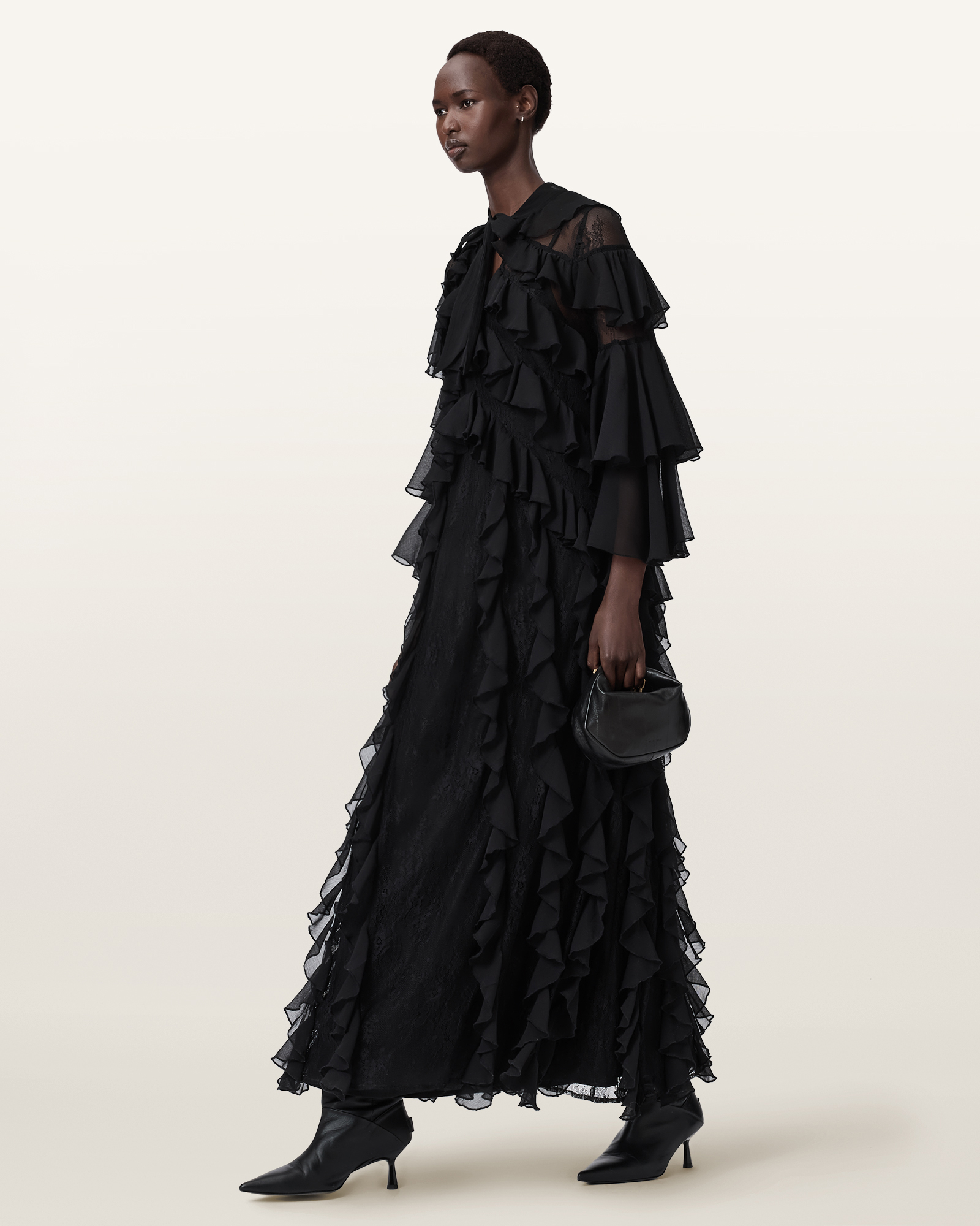 AMBI 荷葉長洋裝