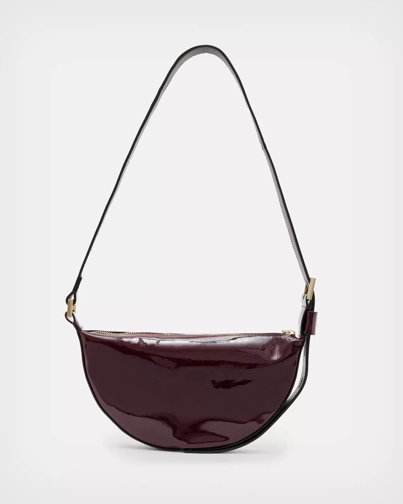 HALF MOON 牛皮斜背包