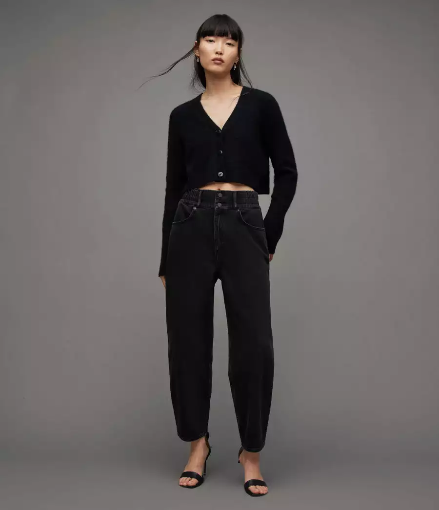HAILEY 高腰直筒牛仔褲