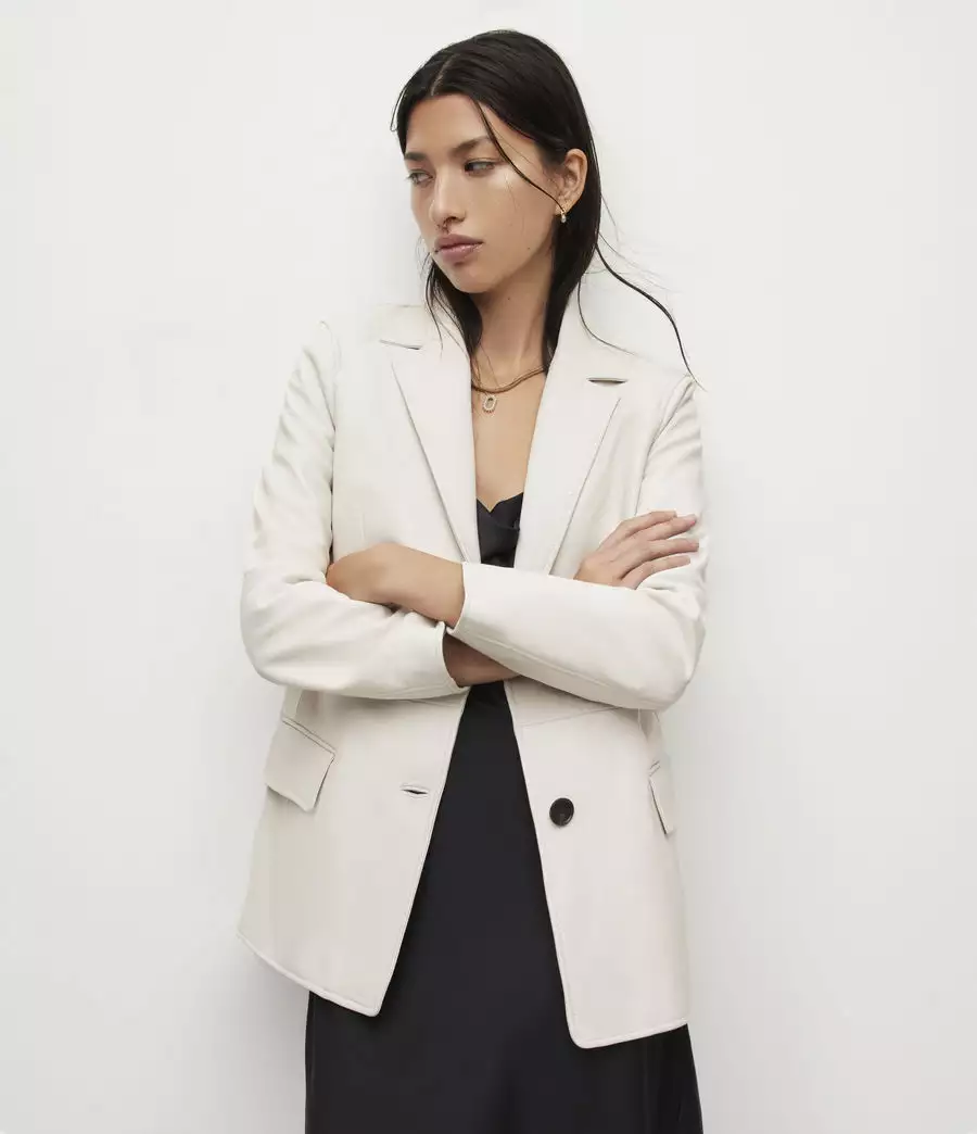 CORINNA 羊皮西裝外套