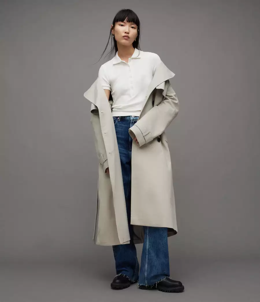 HALLIE 羊毛針織POLO衫
