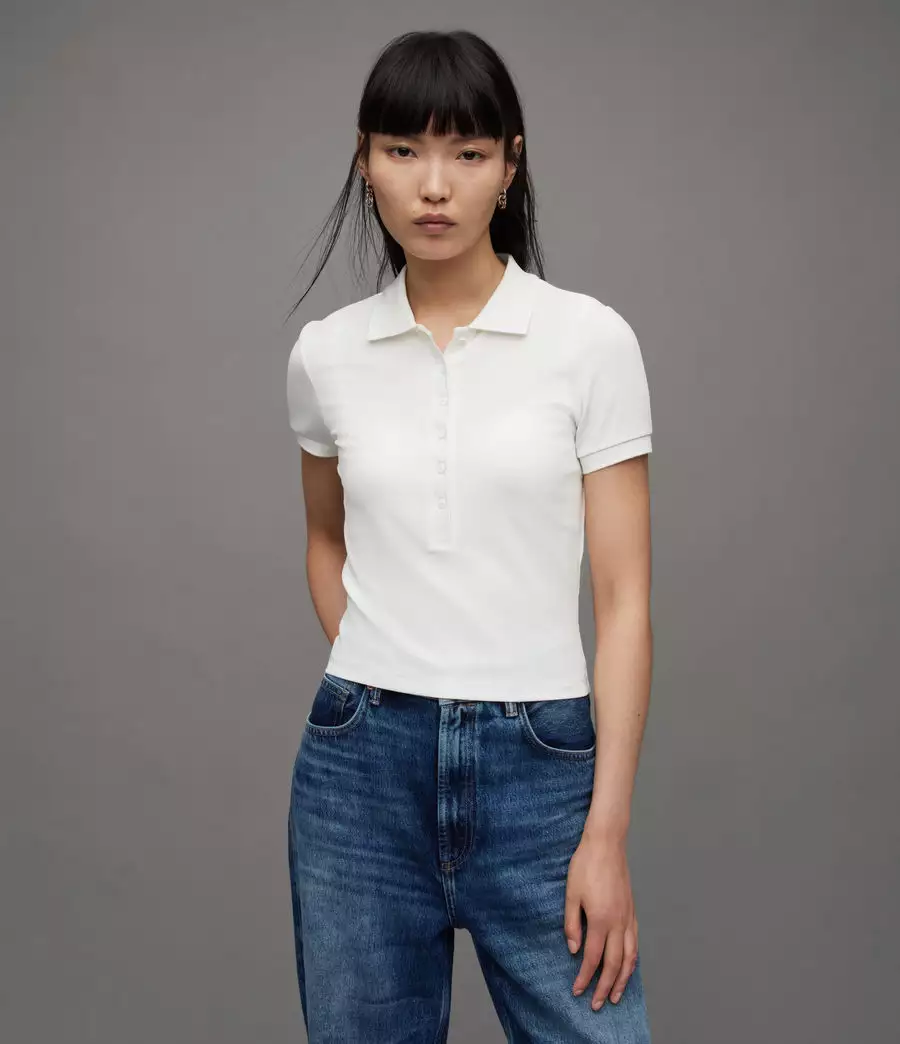 HALLIE 羊毛針織POLO衫