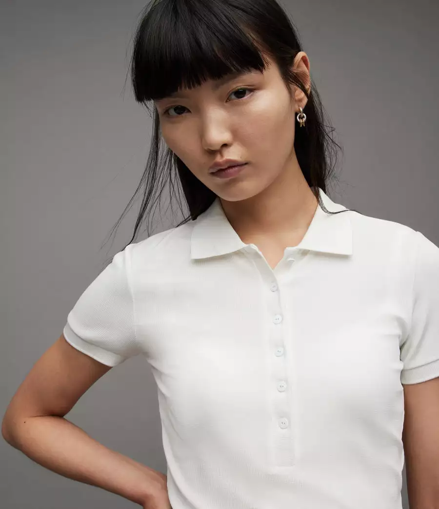 HALLIE 羊毛針織POLO衫