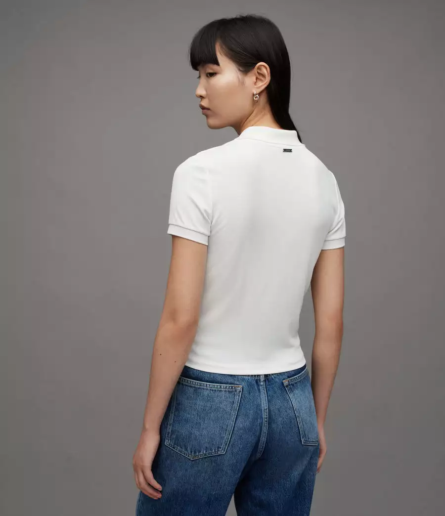 HALLIE 羊毛針織POLO衫